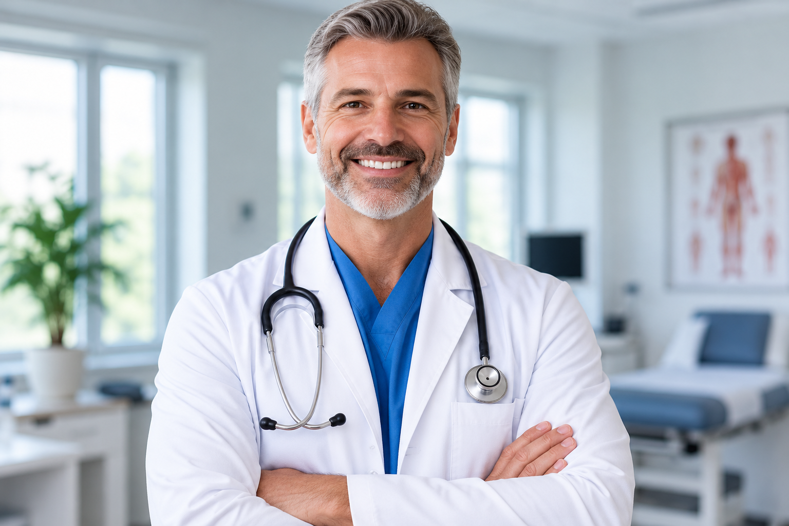 Smiling doctor